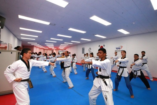 제16회 세계태권도문화엑스포가 18일 무주 태권도원에서 개막했다.(사진=무주군 제공)