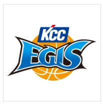 KCC이지스 농구단 심볼. EGIS는 그리스 신화에 등장하는 벼락을 맞아도 부서지지 않는다는 방패를 뜻한다. 제우스가 그의 딸 아테나에게 선물했으며, 방패 혹은 갑옷으로 걸칠 수 있는 구조로 되어 있다.(전주 KCC이지스 홈페이지 캡처) 