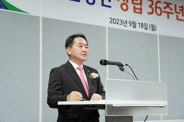 국민연금공단(이사장 김태현)이 창립 36주년을 맞아 18일 기념식을 개최했다.(사진=국민연금공단 제공) 