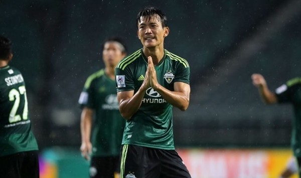 결승골의 주인공 한교원 선수(사진=한국프로축구연맹 제공)