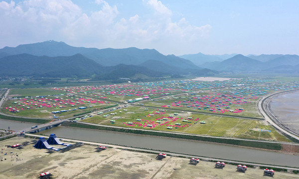 새만금잼버리 개최 직후 야영장 모습.(사진=세계스카우트연맹 제공)