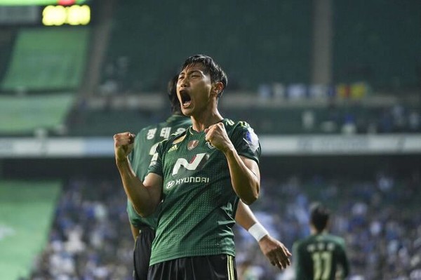 결승골의 주인공 전북의 백승호(사진=전북 현대 제공)