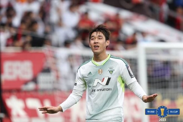 전북의 송민규(사진=대한축구협회 제공)