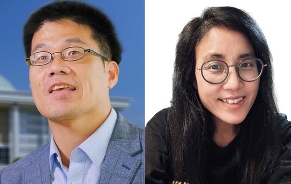 ‘제1회 올해의 정의로운 전북인상’에 선정된 이영광 씨(왼쪽)와  ‘제1회 올해의 정의로운 전북인 특별상’에 선정된 황윤 씨(오른쪽)