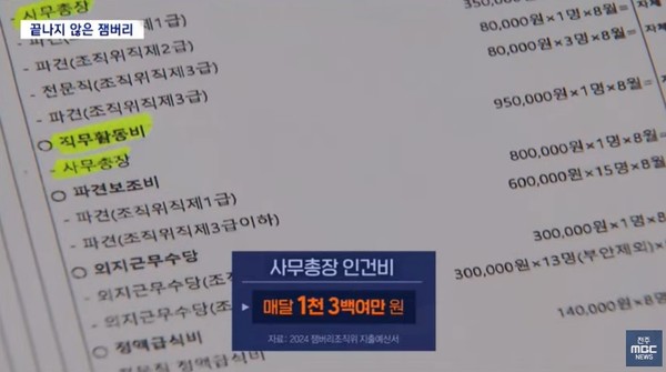 전주MBC 4월 21일 뉴스 화면(영상 갈무리)