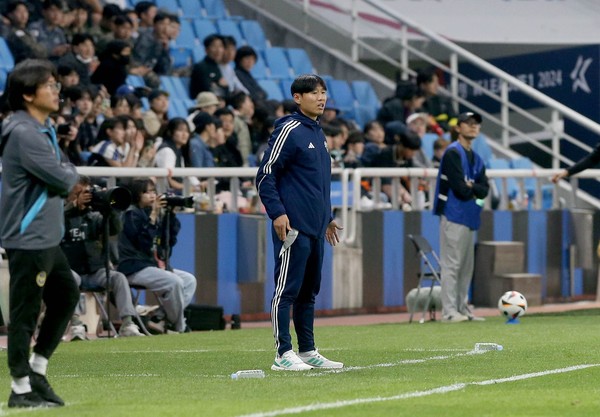 전북 현대 박원재 감독 대행.(사진=전북 현대 제공)