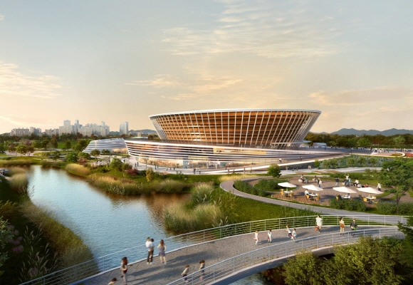 전주실내체육관 조감도.(전주시 제공)