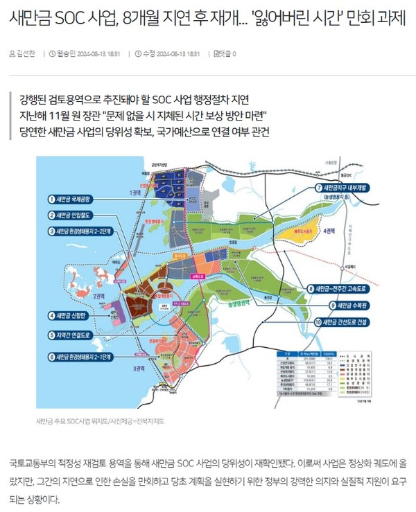 전북일보 8월 13일 인터넷판 기사(홈페이지 갈무리)