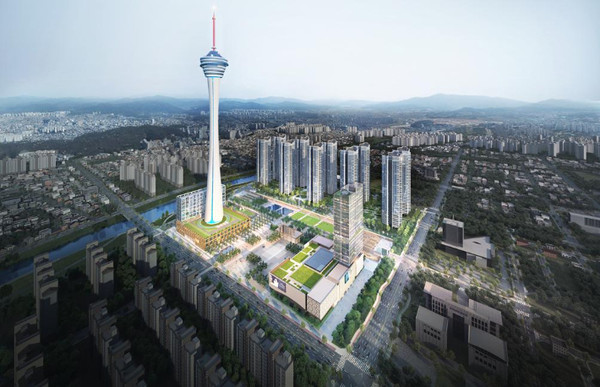 옛 대한방직 전주공장 부지 개발 조감도.(자광 제공)