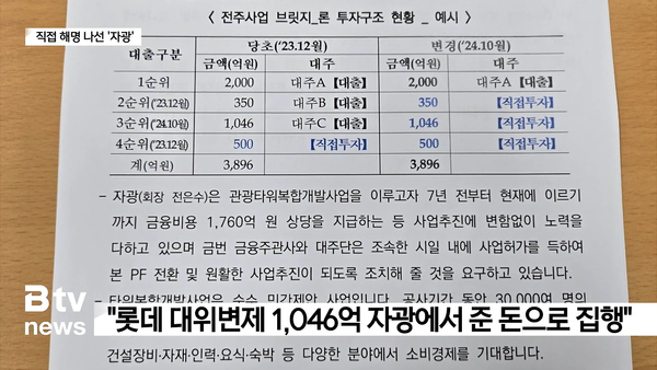 11월 5일 자 SKB전주방송 Btv 뉴스 보도 화면 편집