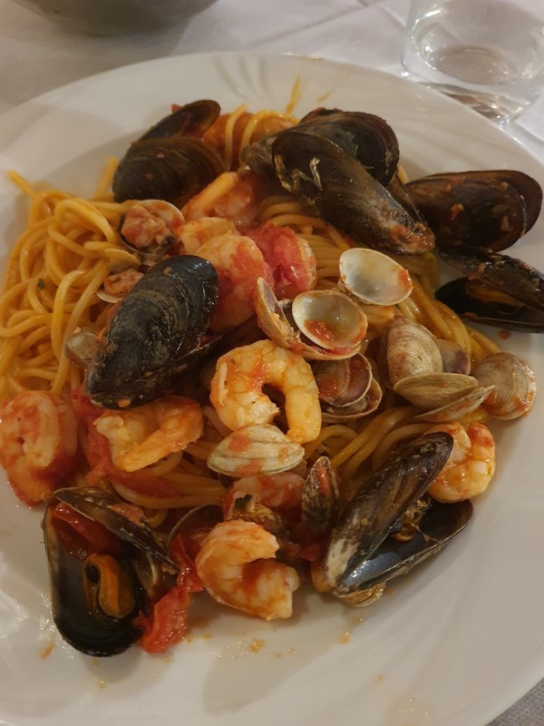이탈리아 특유의 해물파스타 요리.