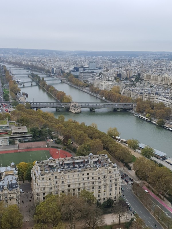 세느강이 흐르는 파리의 가을 풍경.