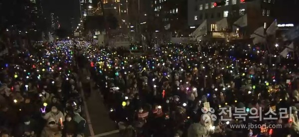 촛불집회 현장 모습.(자료사진)