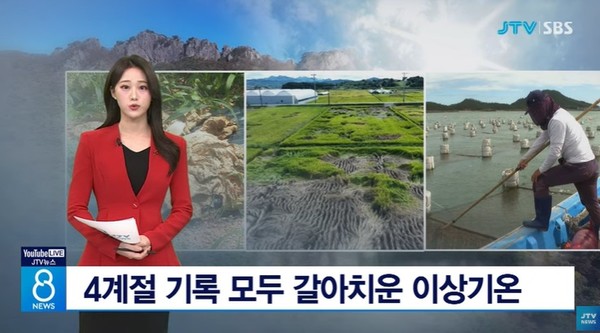 JTV 12월 25일 뉴스 화면(영상 갈무리)