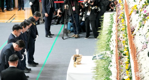 제주항공 여객기 사고 합동분향소.(사진=전남도 제공)