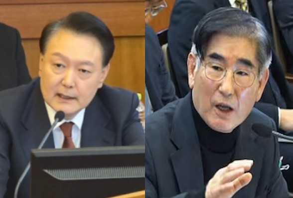 '12·3 내란’의 1·2인자인 윤석열과 김용현(자료사진)