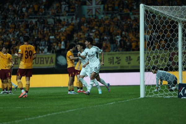 전북 현대는 11일 열린 K리그1 13라운드 광주FC전에서 전진우의 결승 골에 힘입어 1-0으로 승리했다.(사진=전북 현대 모터스 제공)