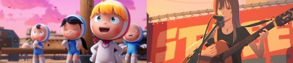 왼쪽부터 '유미의 세포들 더 무비', '수 분간의 응원을' 한 잔명.(사진=전주국제영화제 제공)