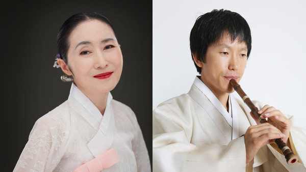 '산조의 밤'을 펼칠 이지영 씨(왼쪽)와 이용구 씨.(사진=전주세계소리축제조직위 제공) 