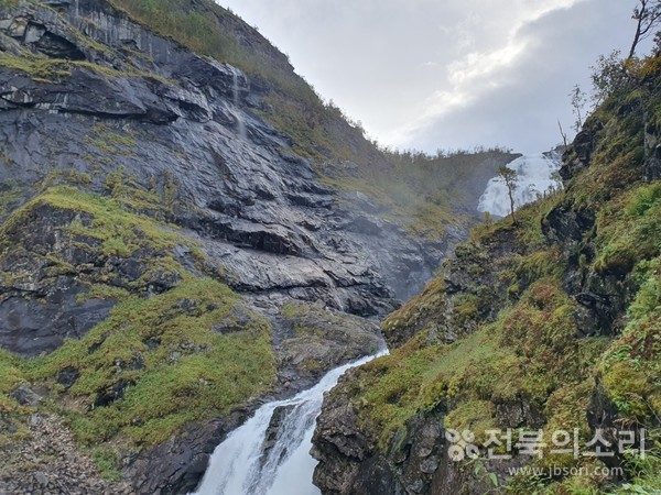 산악열차에서 바라본 피요르드 절경.