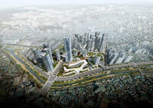 광주광역시 북구 옛 전방·일신방직 부지 개발 사업 조감도(광주시 제공)